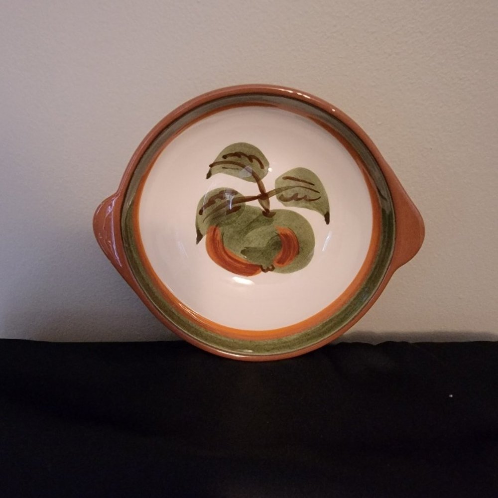 Vintage Stangl Orchard Song Lugged Soup Bowl